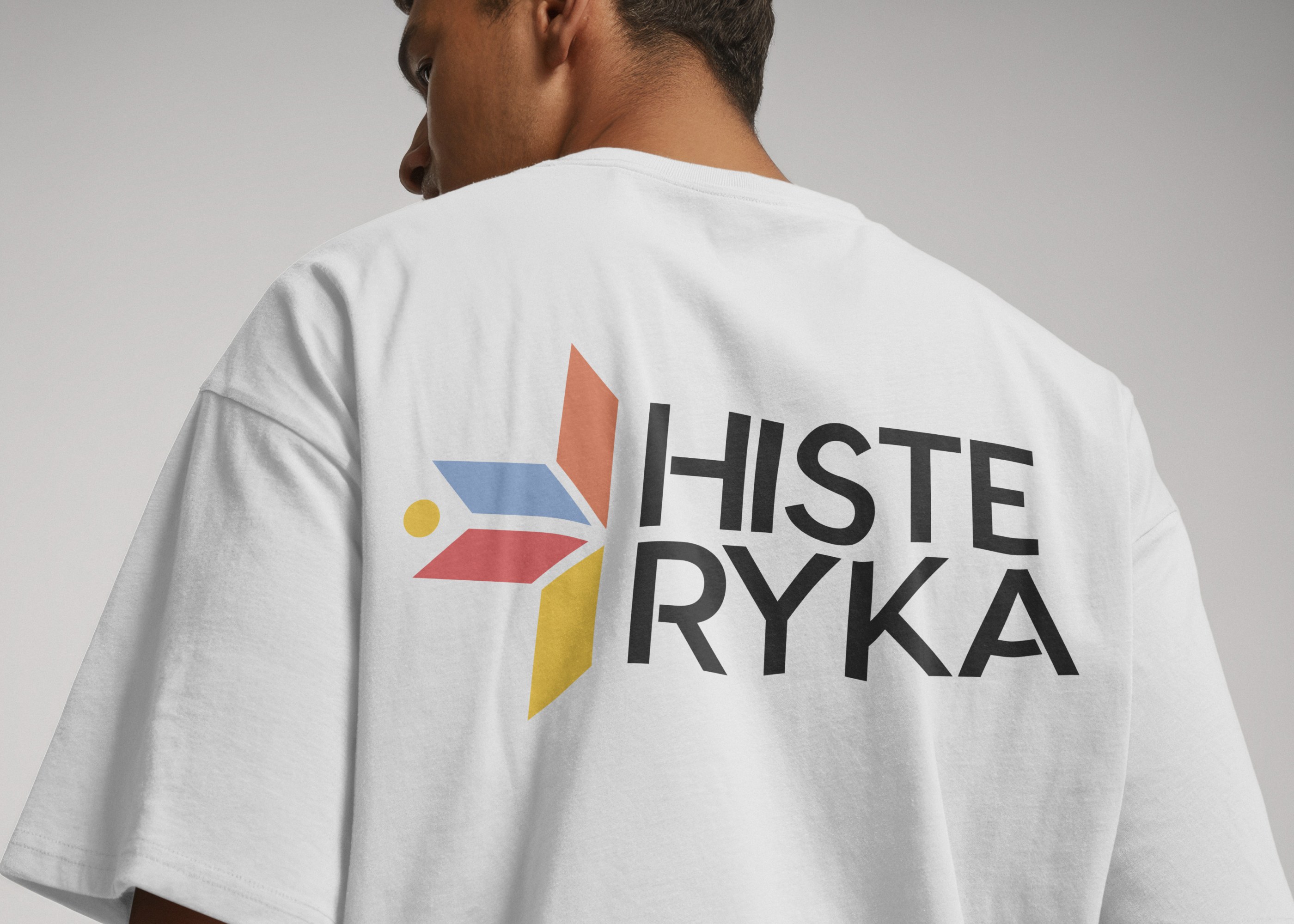 White T-shirt with the large logo on the back
