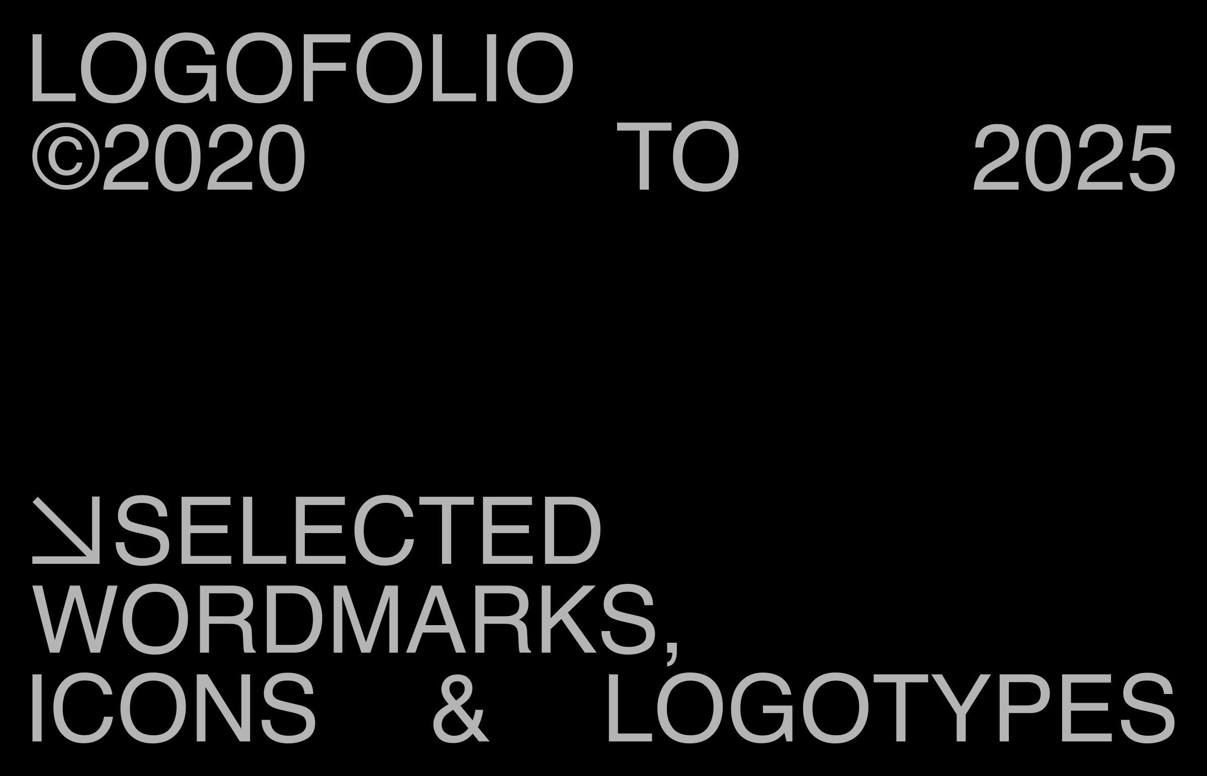 Logofolio 2020–2025 cover
