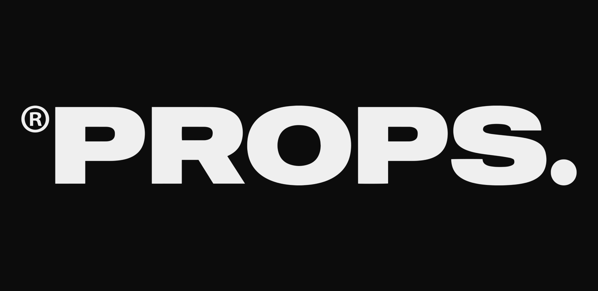 PROPS logo, white on black