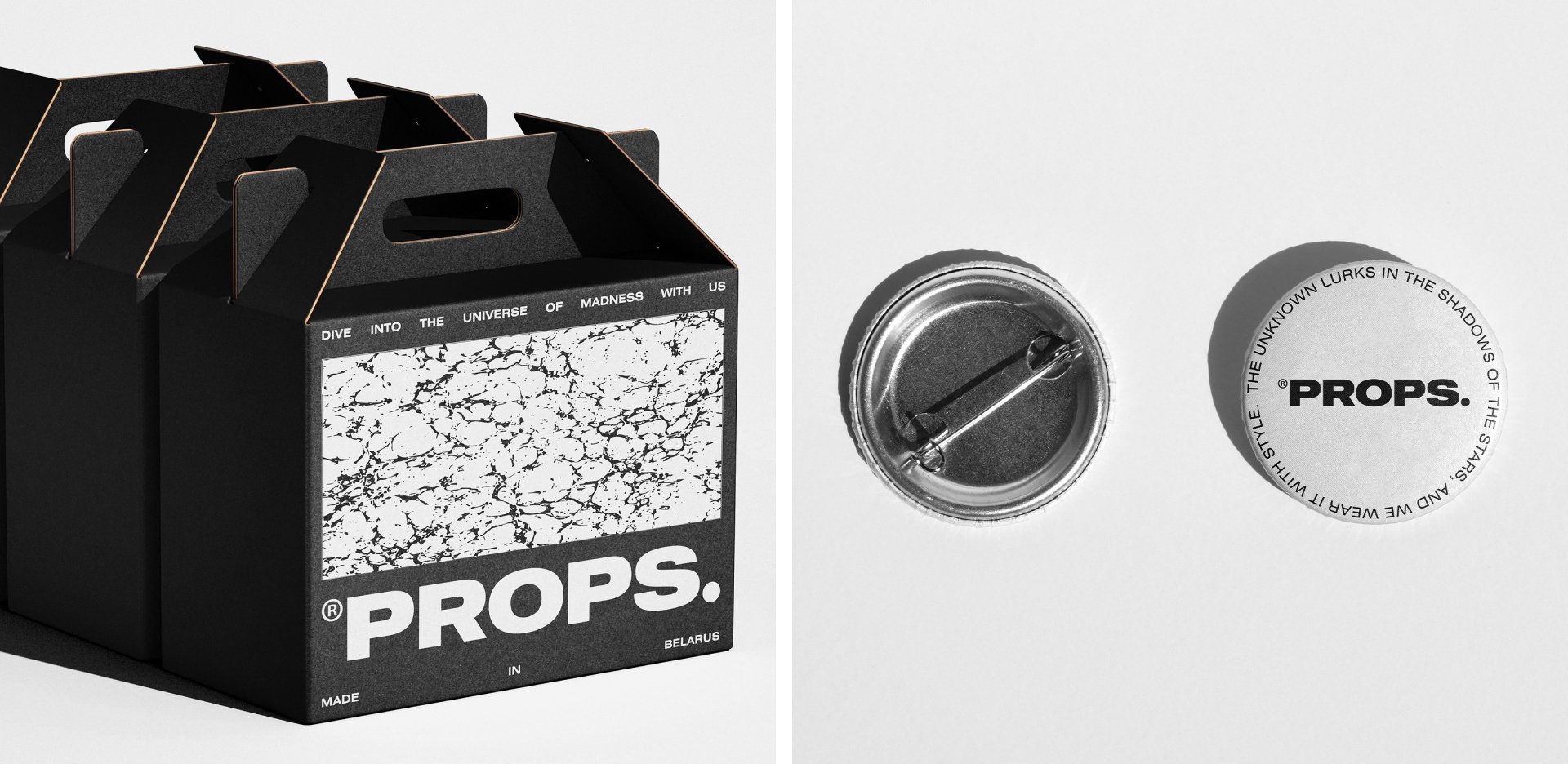 PROPS gable boxes and badges
