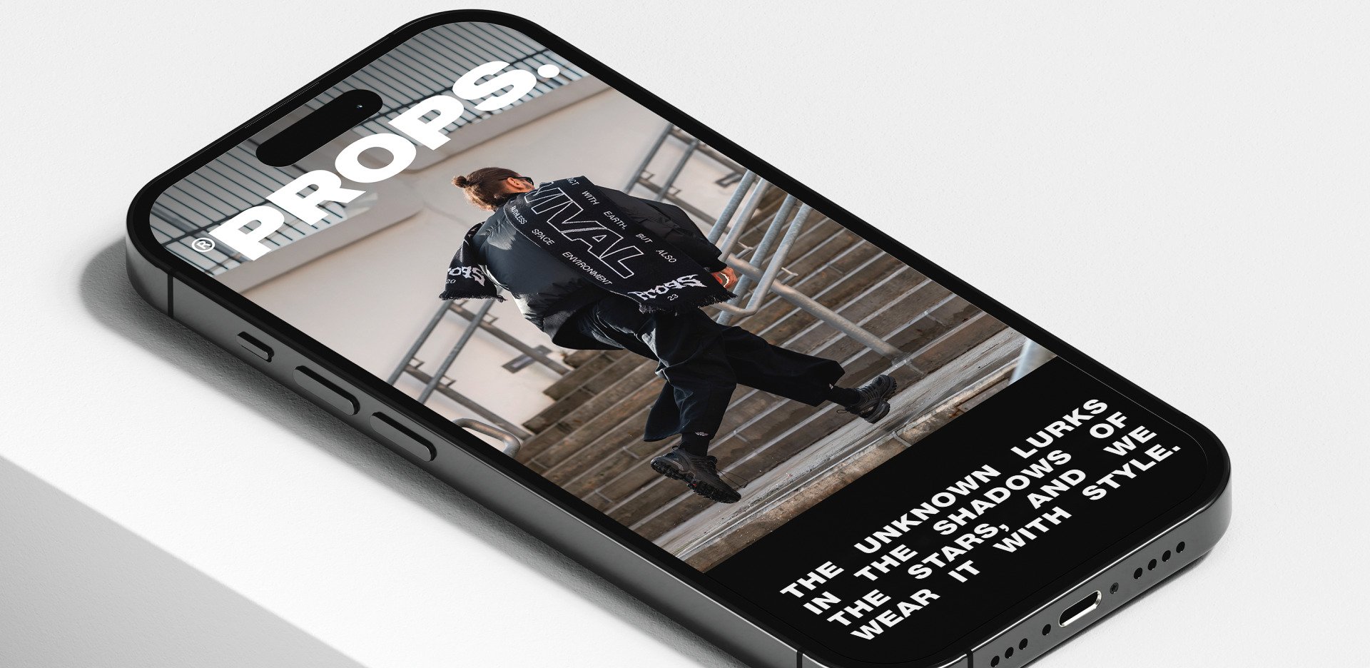 PROPS Instagram post on a phone