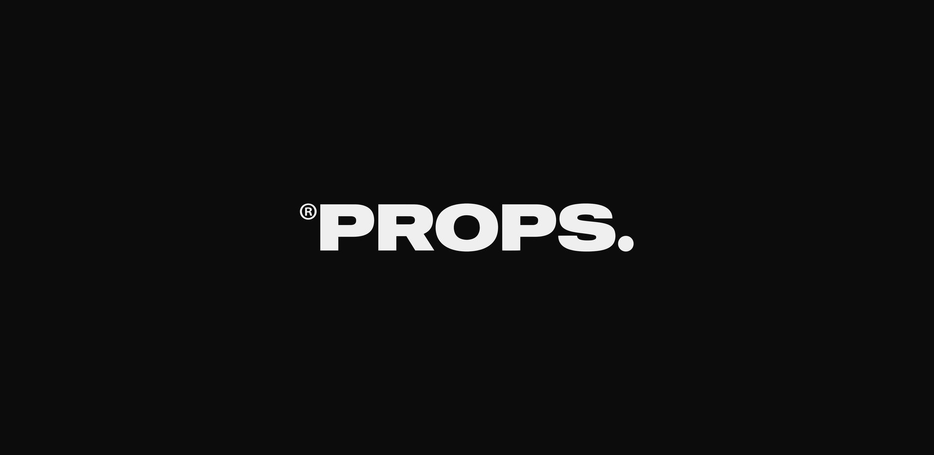 PROPS mark, white on black